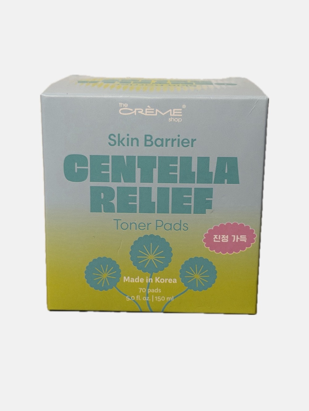The Crème Shop Centella Relief Skin Barrier Toner Pads — Blue & Yellow
